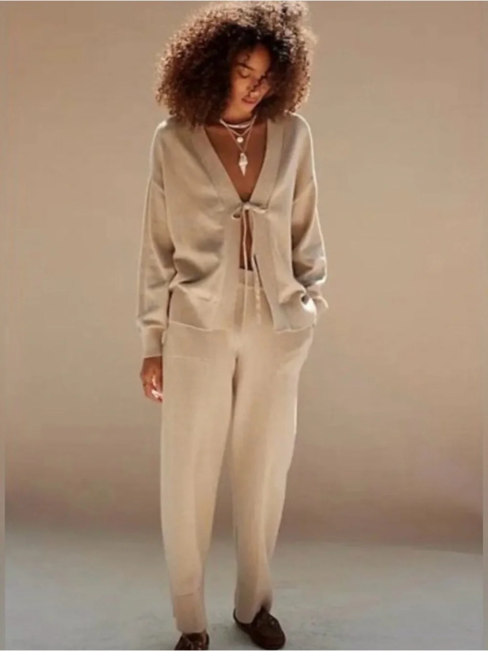 Free People/ FP Beach Solar Sweater 2 Piece Set Size XL